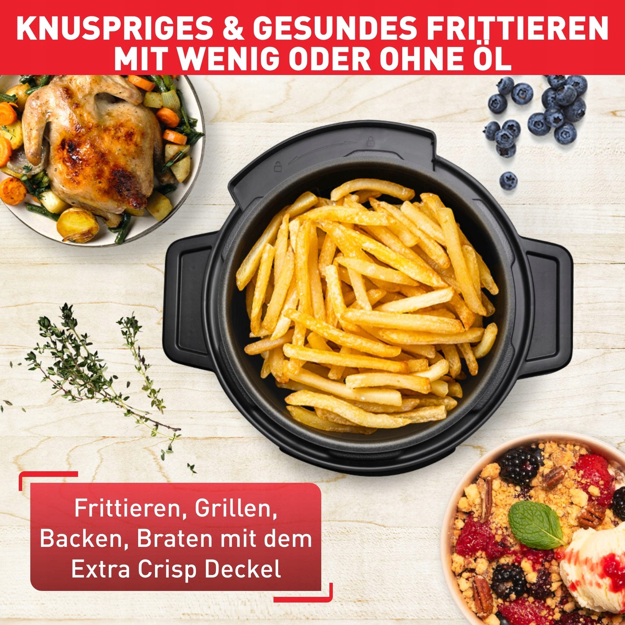 Tefal CY7788 Turbo Cuisine & Fry wielofunkcyjny szybkowar i frytkownica — miniatura 4