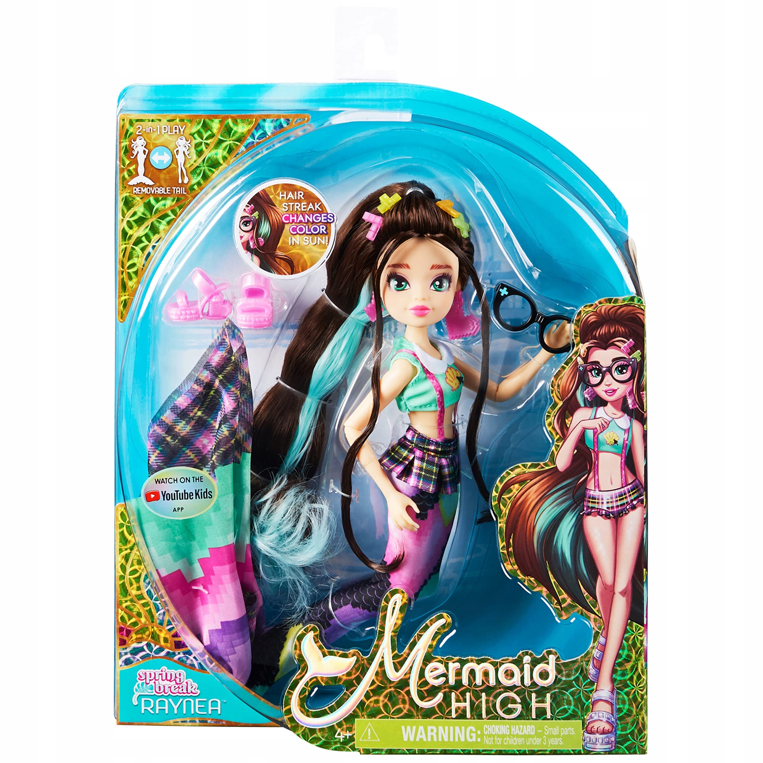 Mermaid High Spring Break Raynea Mermaid Lalka syrenka i akcesoria