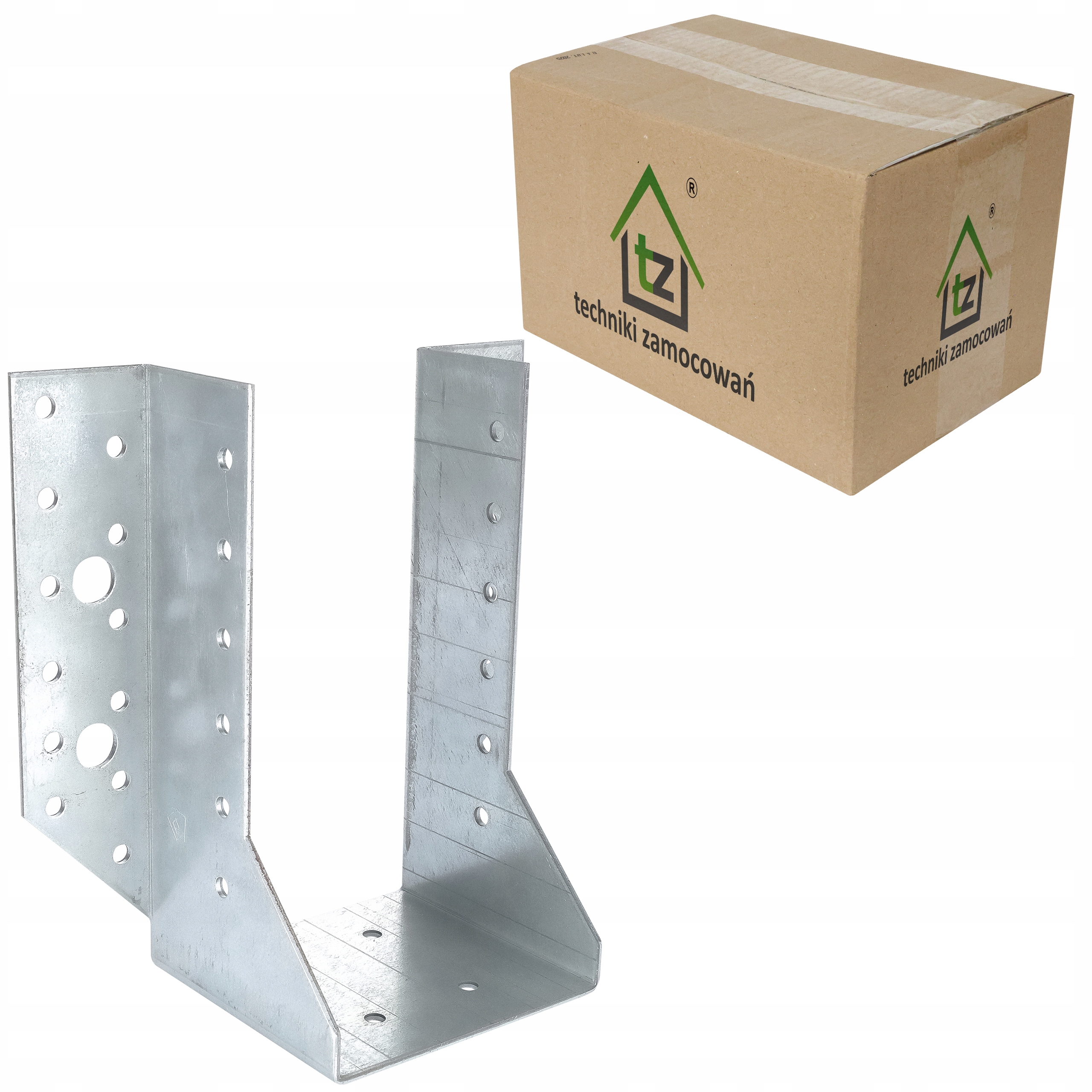 Věšáky na trámy 80x150mm 24 ks Ce Pevné, tloušťka 2 mm pro nosníky WB83