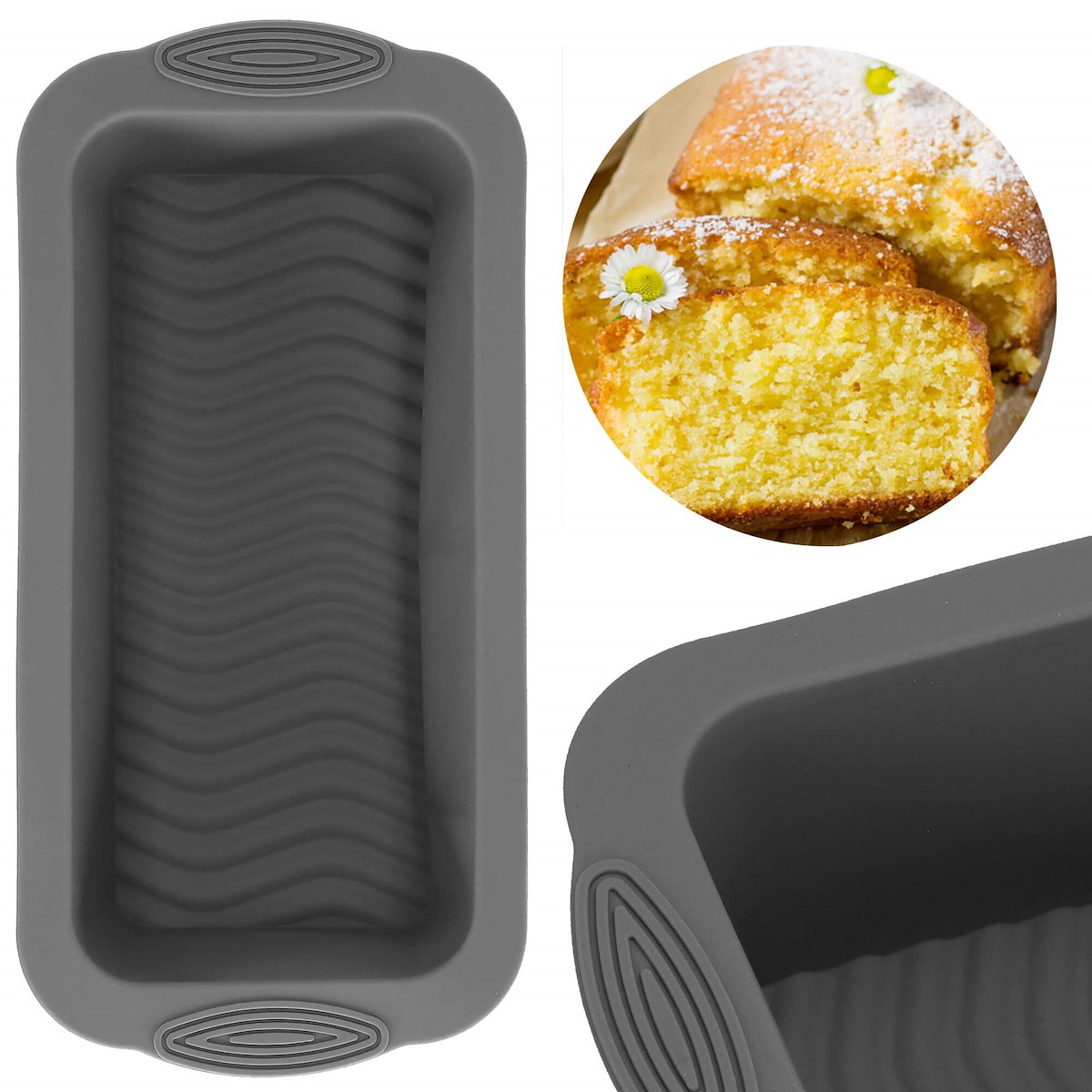 DUŻA SILIKONOWA FORMA DO PIECZENIA CHLEBA PASZTETU CIAST KEKSÓWKA NON-STICK Rodzaj forma do chleba