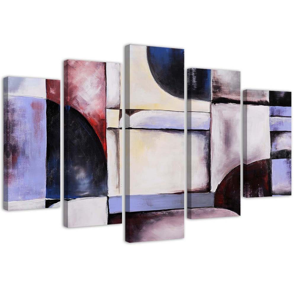 5-dielny obraz na plátne, Pokoj farieb 100x70