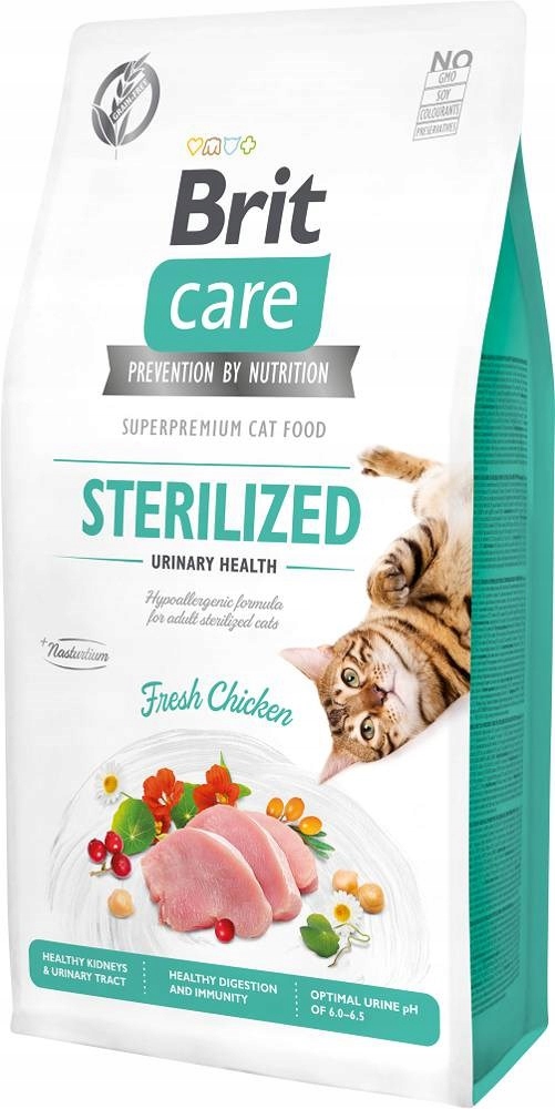 Brit Care Cat Grain-Free Sterilized Urinary Health krmivo pro kočky ster