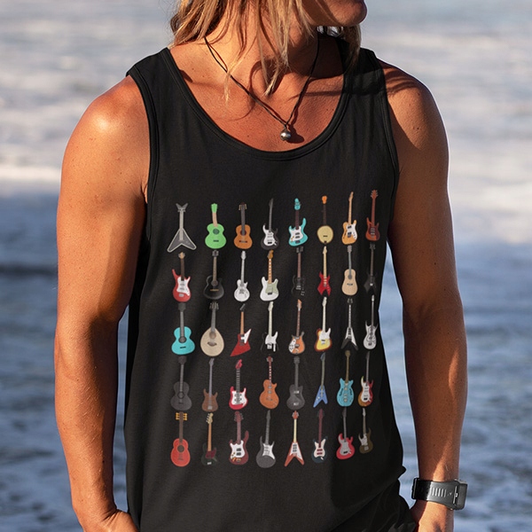 TANK TOP HORROR/ROCK GUITAR MUSICAL INSTRUMENT Marka inna