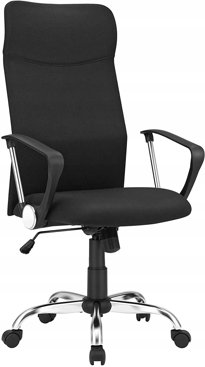 Ergonomická kancelárska stolička Otočná stolička s reguláciou Čierna Songmics