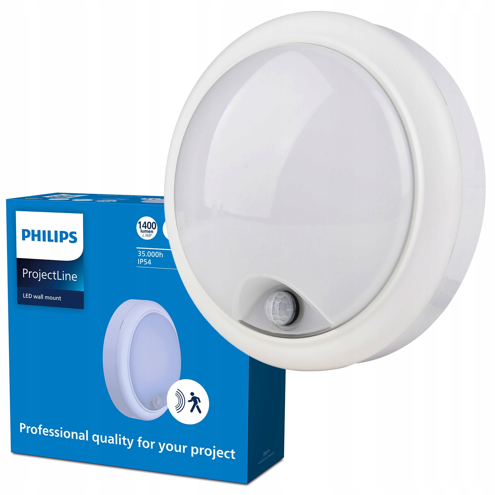 Venkovní kanálová Led lampa 15W IP54 Snímač pohybu soumraku Philips