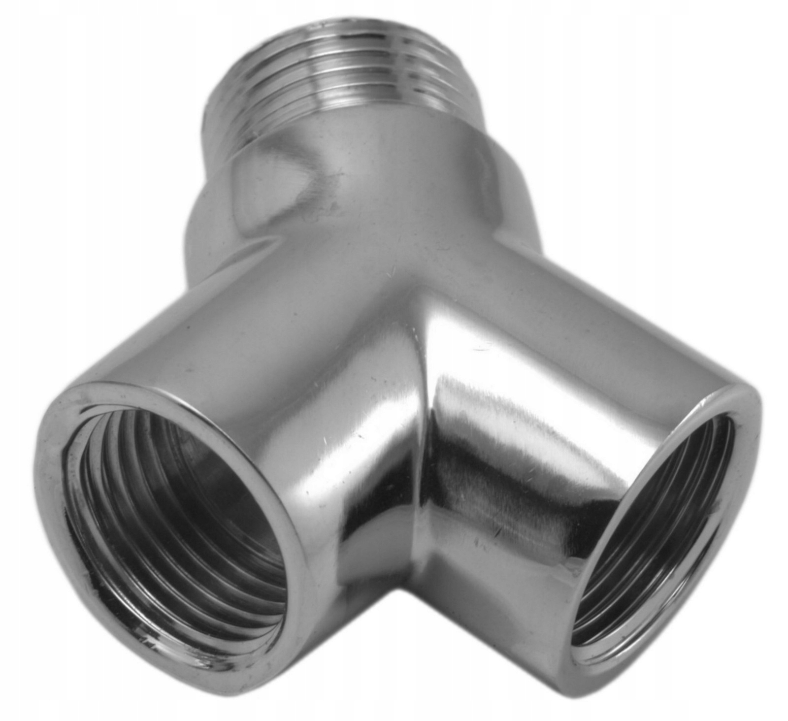 Trójnik chromowany Y W-Z-W 1/2