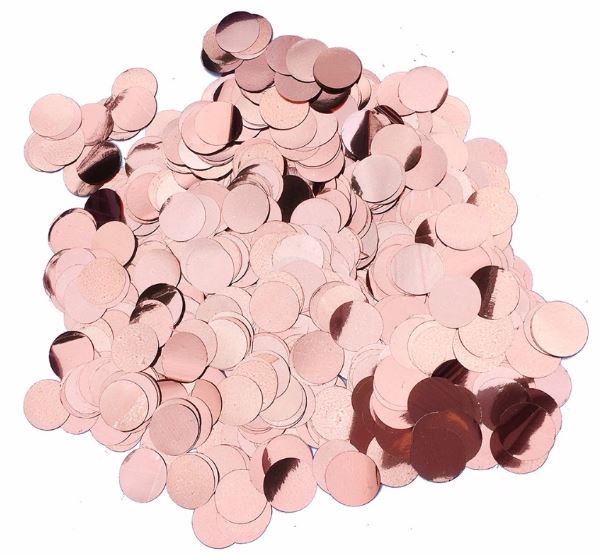 

Konfetti 15g urodziny chrzest dekoracja rose gold