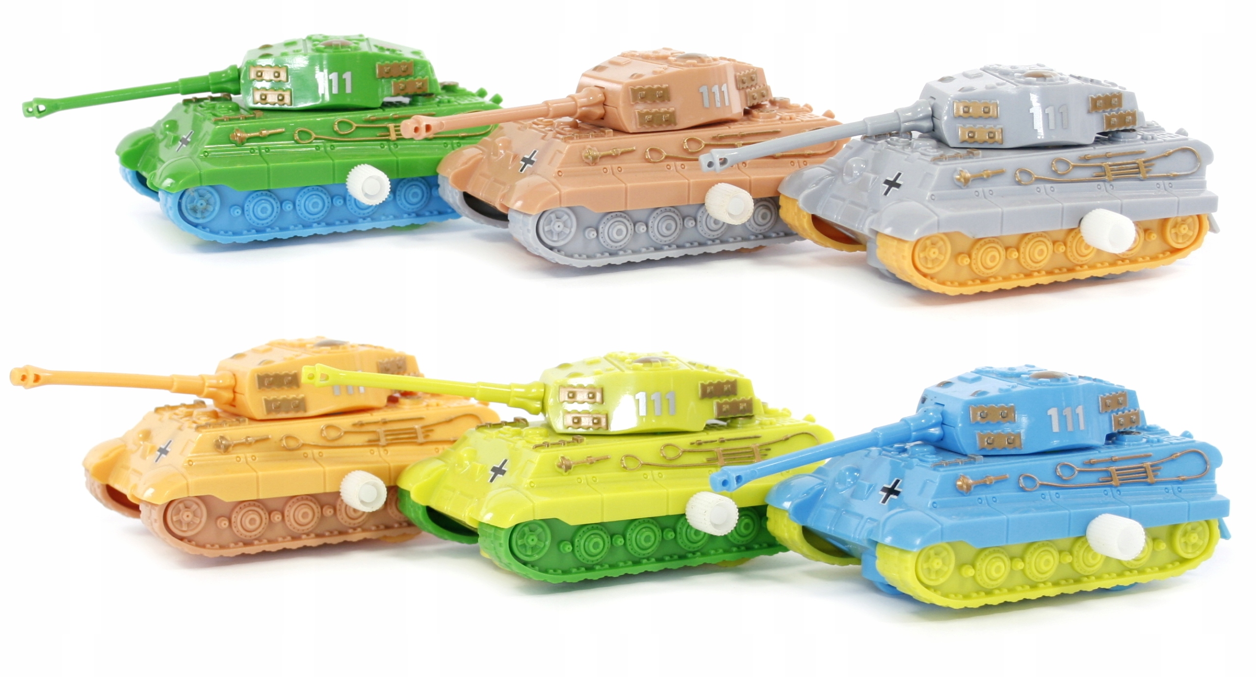 NAKRĘCANY CZOŁG Z NAPĘDEM RÓŻNE KOLORY Marka Midex