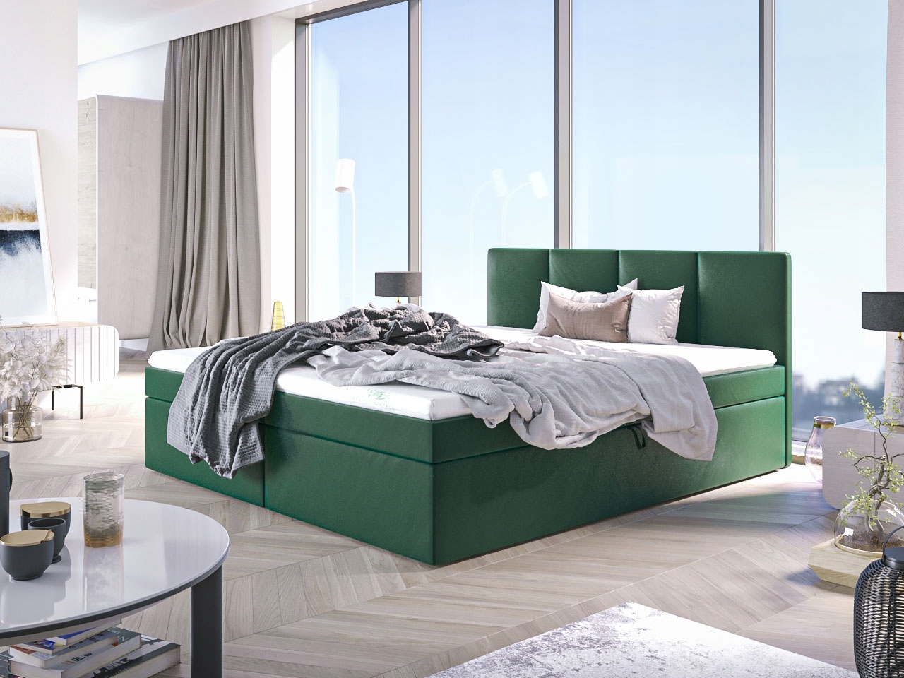 Kontinentales Bett Boxspring ARIS 140x200 bonell Marke Anderer Hersteller