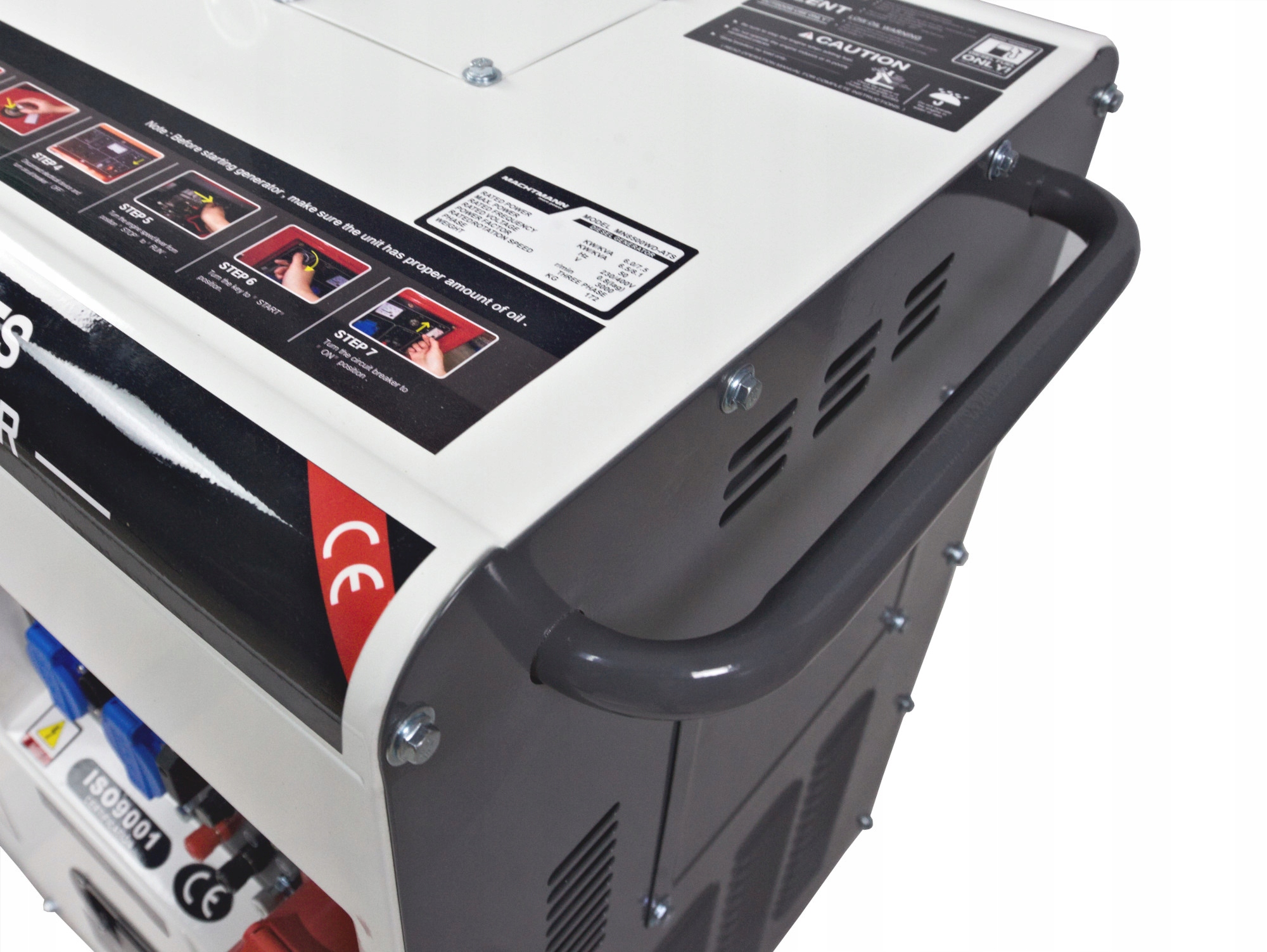 Agregat Prądotwórczy Diesel Machtmann 8500WD ATS 400V 8 kVA Trójfazowy Model MN8500WD-ATS