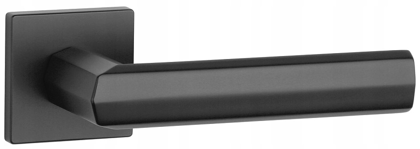 Kľučka rozeta štvorcová Fresia Q Slim čierna Aprile