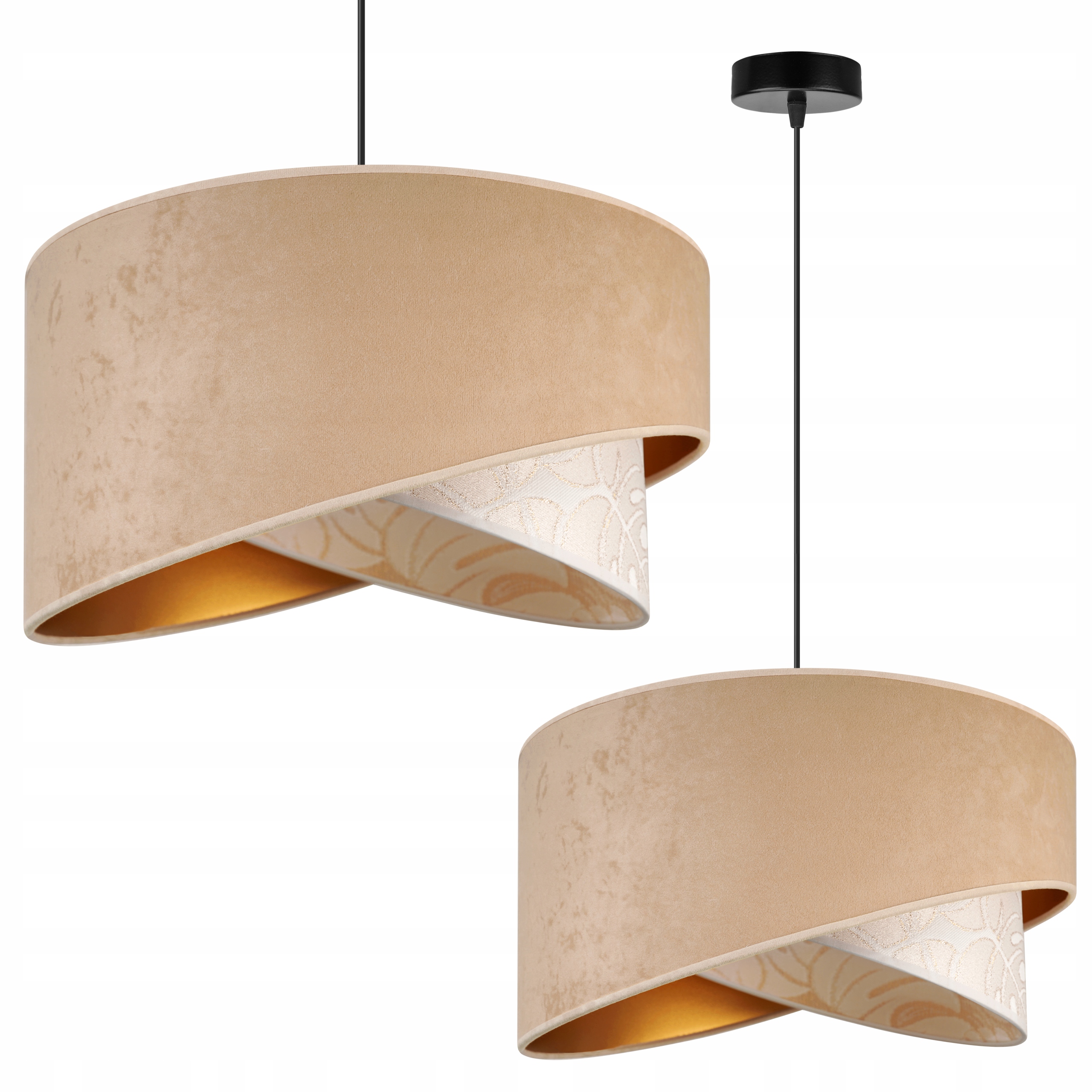 Závěsná Stropní Lustrová Lampa S Jednoduchým Stínidlem Do Obývacího Pokoje Jídelny Glamour