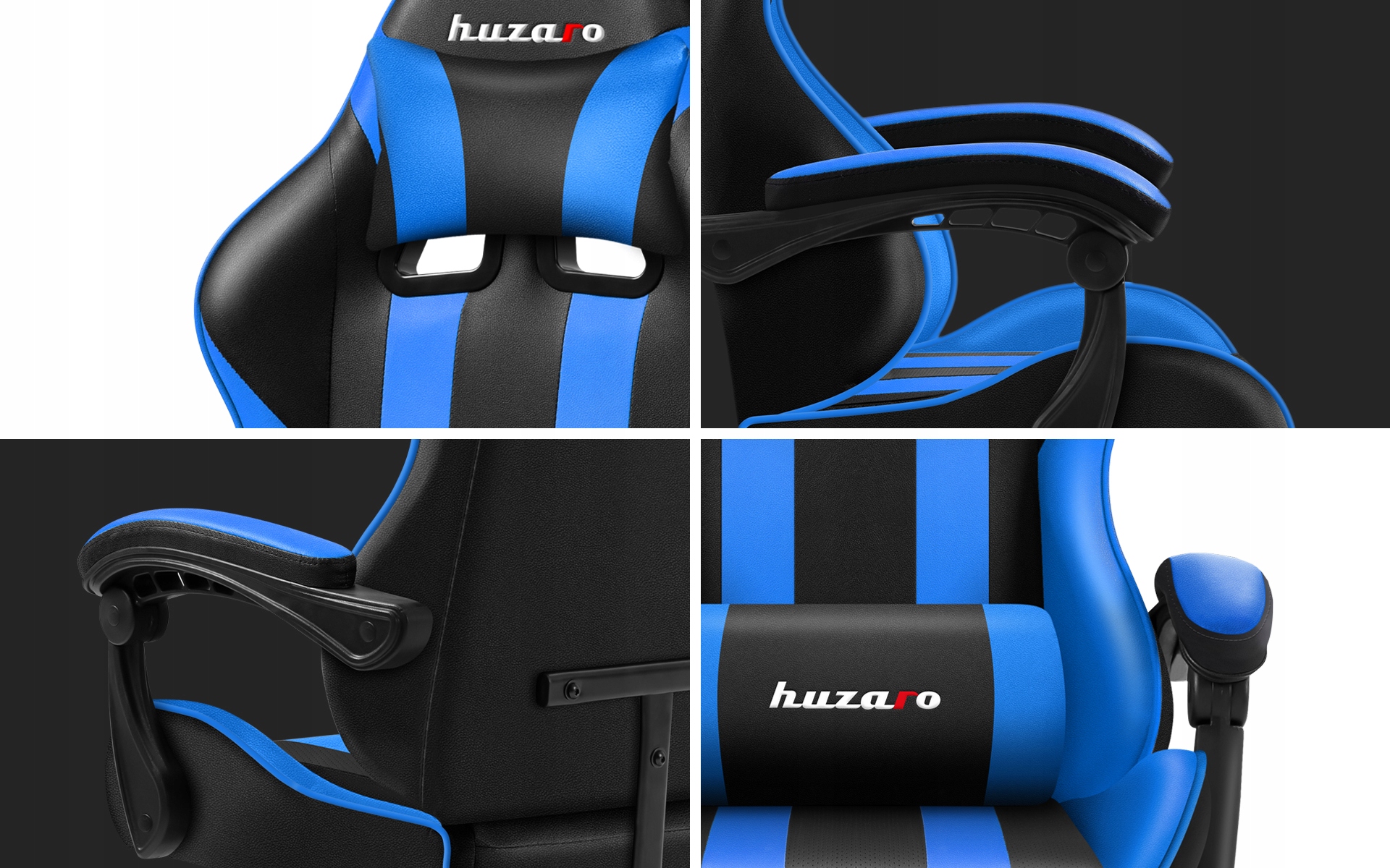 Pasukamas žaidimų fotelis HUZARO Force 4.5 Sėdynės gylis 50 cm