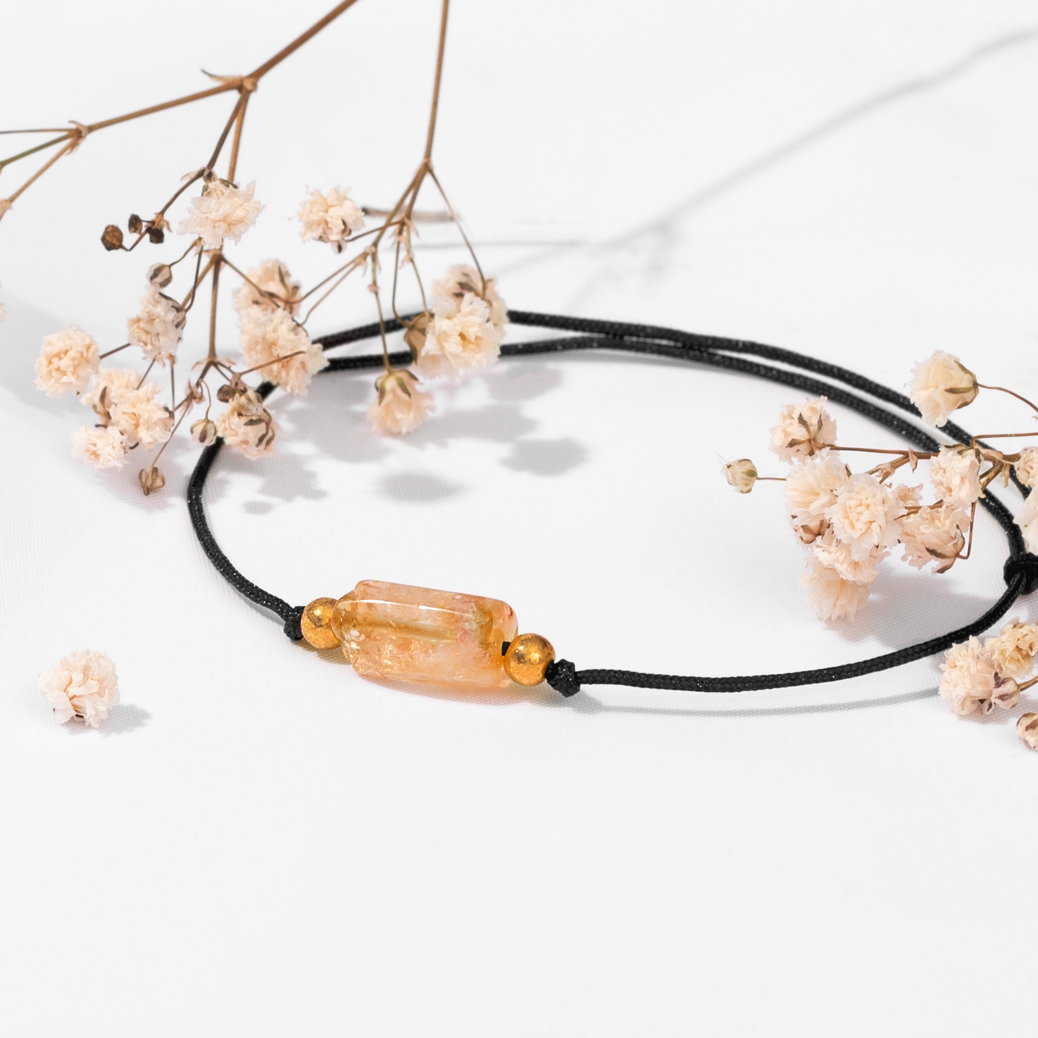 CYTRYN BRANSOLETKA SZNUREK SZCZĘŚCIA Z KAMIENIEM NATURALNYM NITKA TALIZMAN EAN (GTIN) 0088898914753