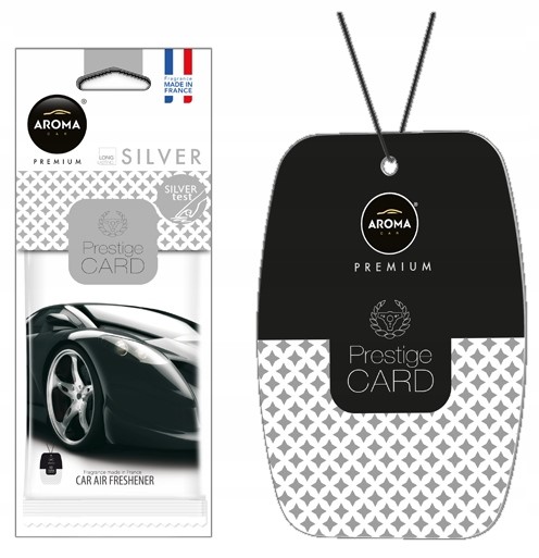 Zapach Samochodowy Zawieszka Prestige Card Silver Aroma