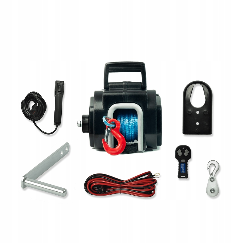 Wyciągarka przenośna lina syntetyczna 6000lbs 2,7T na hak Husar Winch