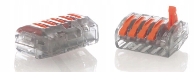 

Szybkozłączka typu Wago zamykana na linkę 5x4 mm2