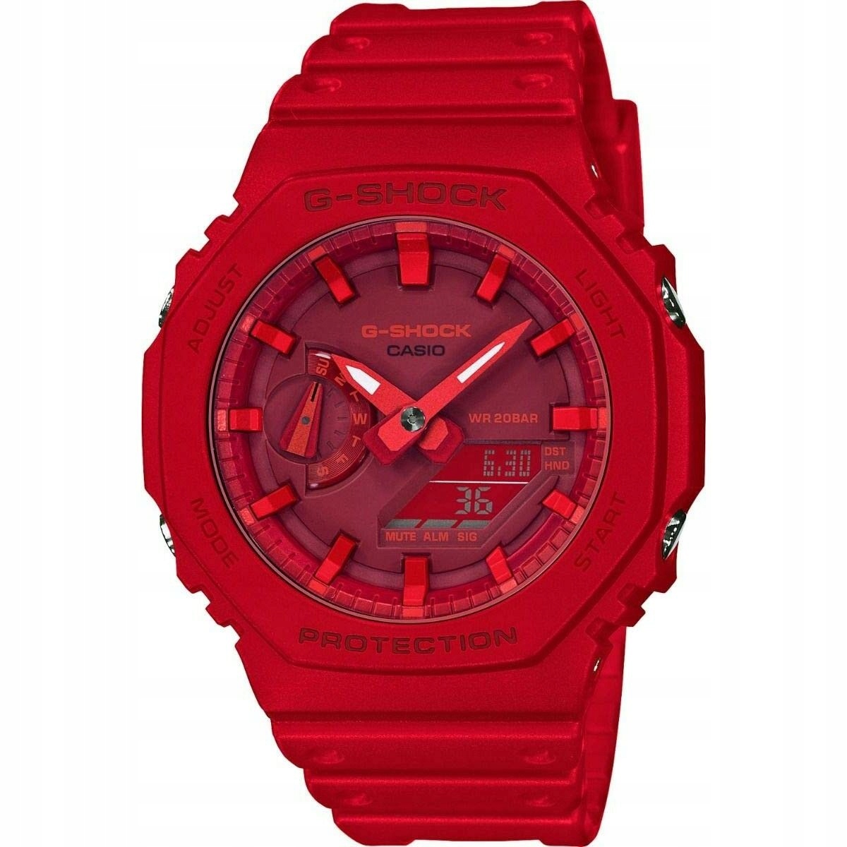 Hodinky Casio G-shock Octagon GA-2100-4AER červené