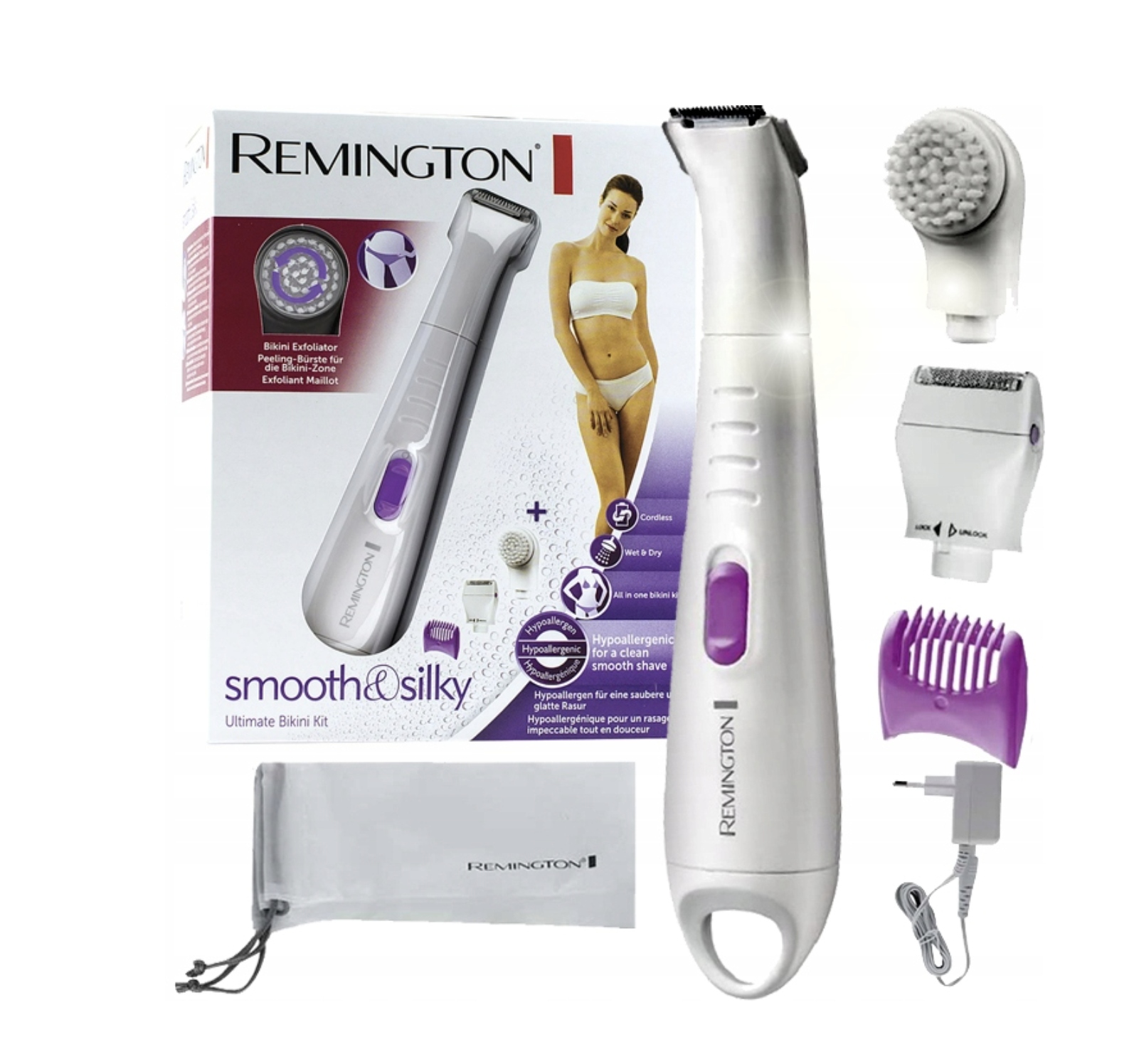 Wodoodporny Trymer Golarka Remington Bikini Miejsc Intymnych Ciała