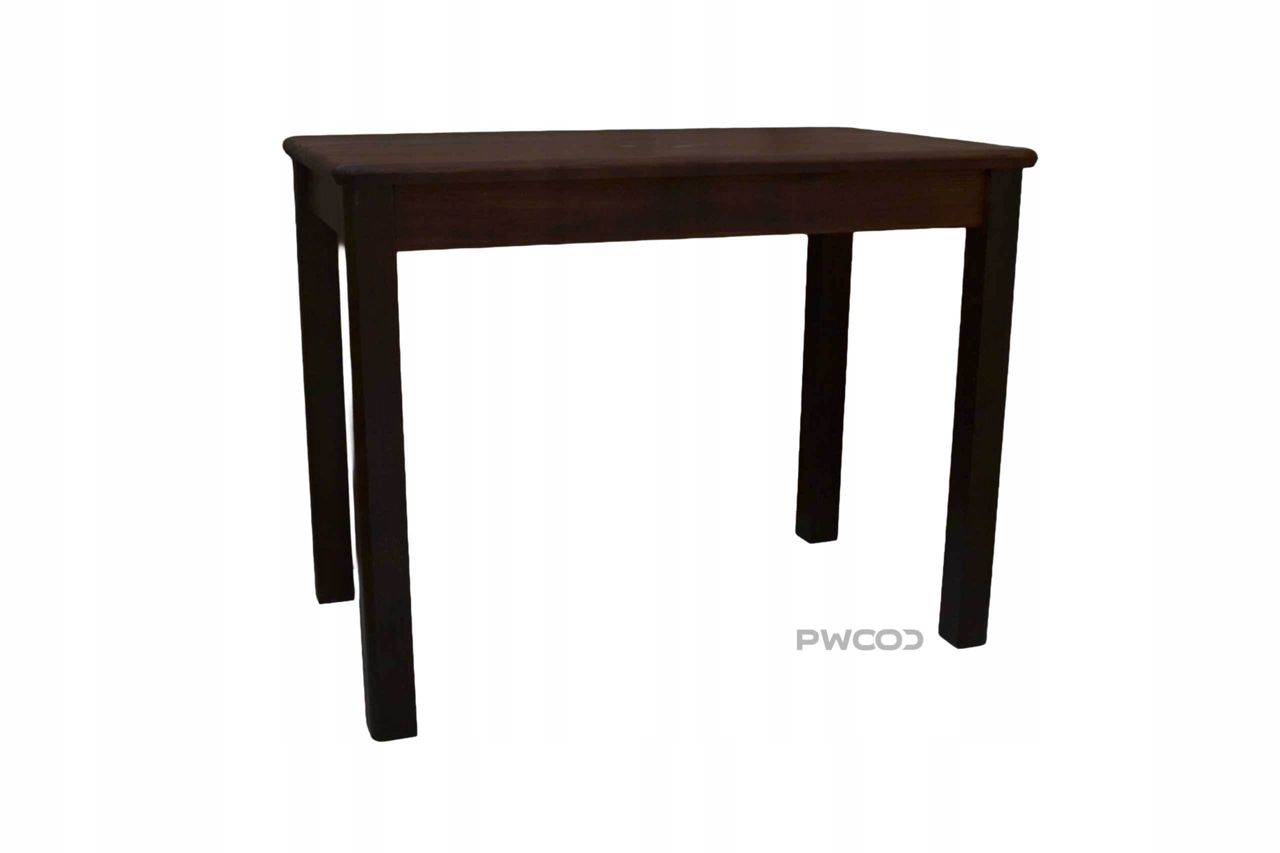 Dřevěný Stůl z borovice, barva ořech 80x50 cm