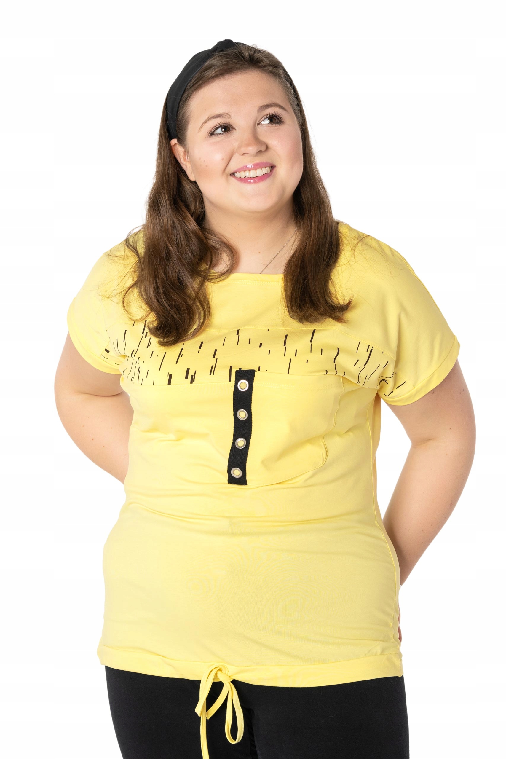 

Duża Bluzka Damska Koszulka Krótkim Rękawem 3552-7