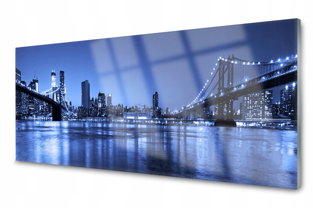 

Panel szklany do kuchni Dekor Miasto Most 125x50