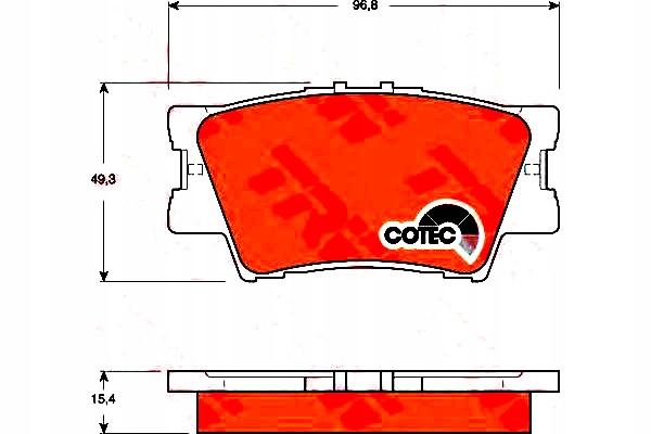 Trw Brzdové Destičky Toyota Zadní RAV4 III 06-/CAMRY 06- Asistent řidiče #28