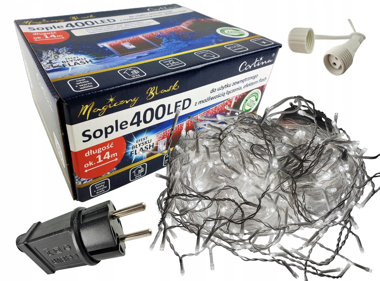 Vánoční Osvětlení Na Stromeček Rampouchy 400 Led Vnitřní/venkovní Vánoční Osvětlení