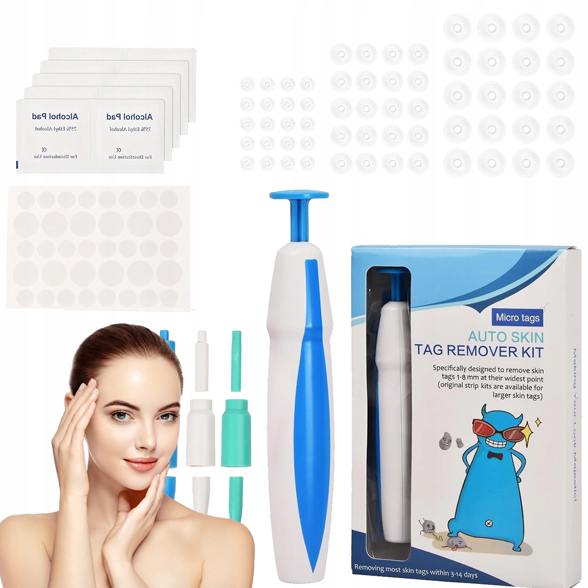 kůže, odstraňování znamének, odstraňování otisků, odstraňovač skvrn