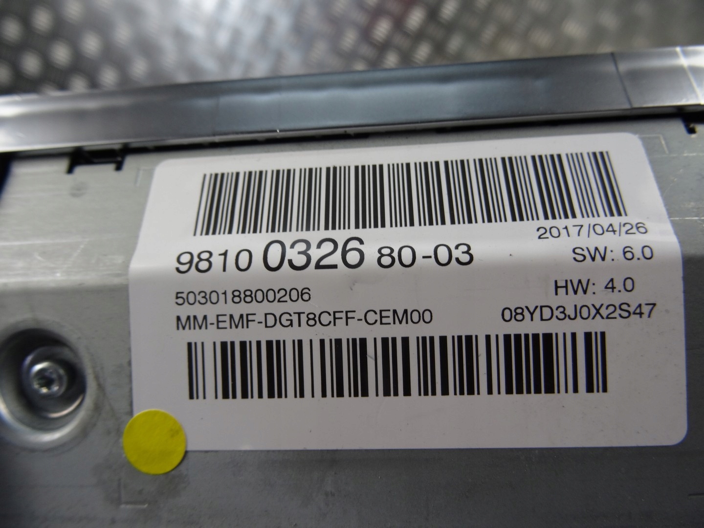 PEUGEOT 3008 II Display 9810032680