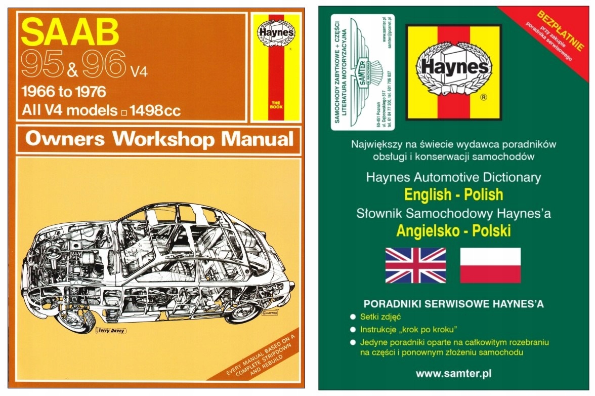Saab 95 96 V4 (1966-1976) руководство по ремонту Haynes