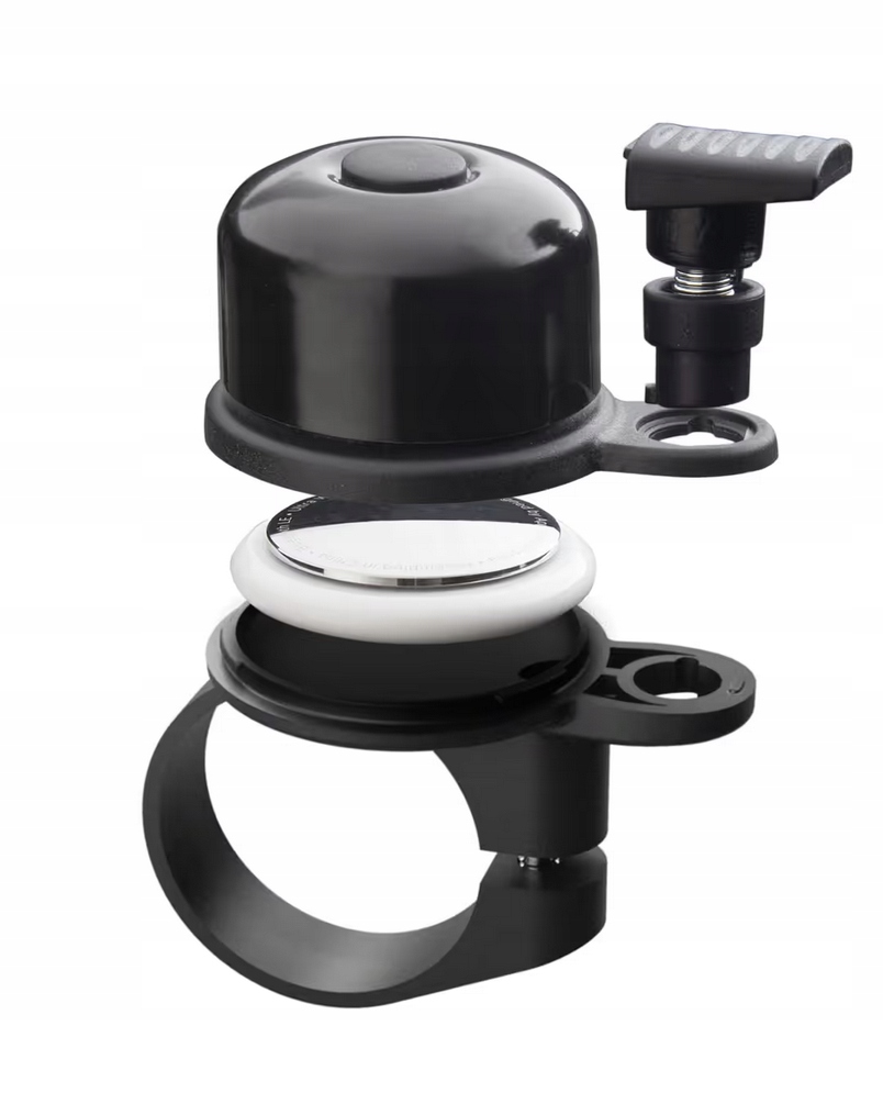 DZWONEK ROWEROWY Z UCHWYTEM MOCOWANIEM NA APPLE AIRTAG OCHRONA ANTILOST