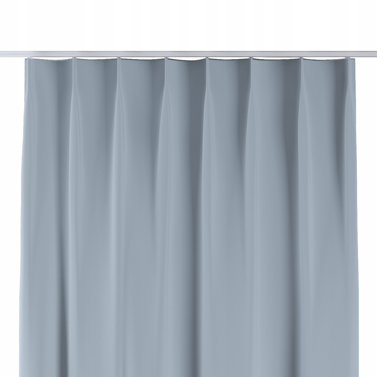 Závěs na jednoduchých flex hácích 130 x 245 cm, odstíny modré