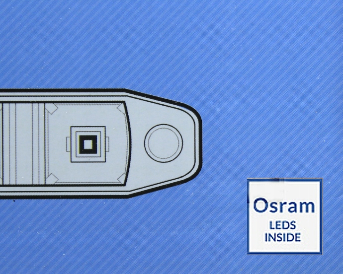SWIATLA DZIENNE DRL 507 LED OSRAM HP507 GRATIS Shape longitudinal