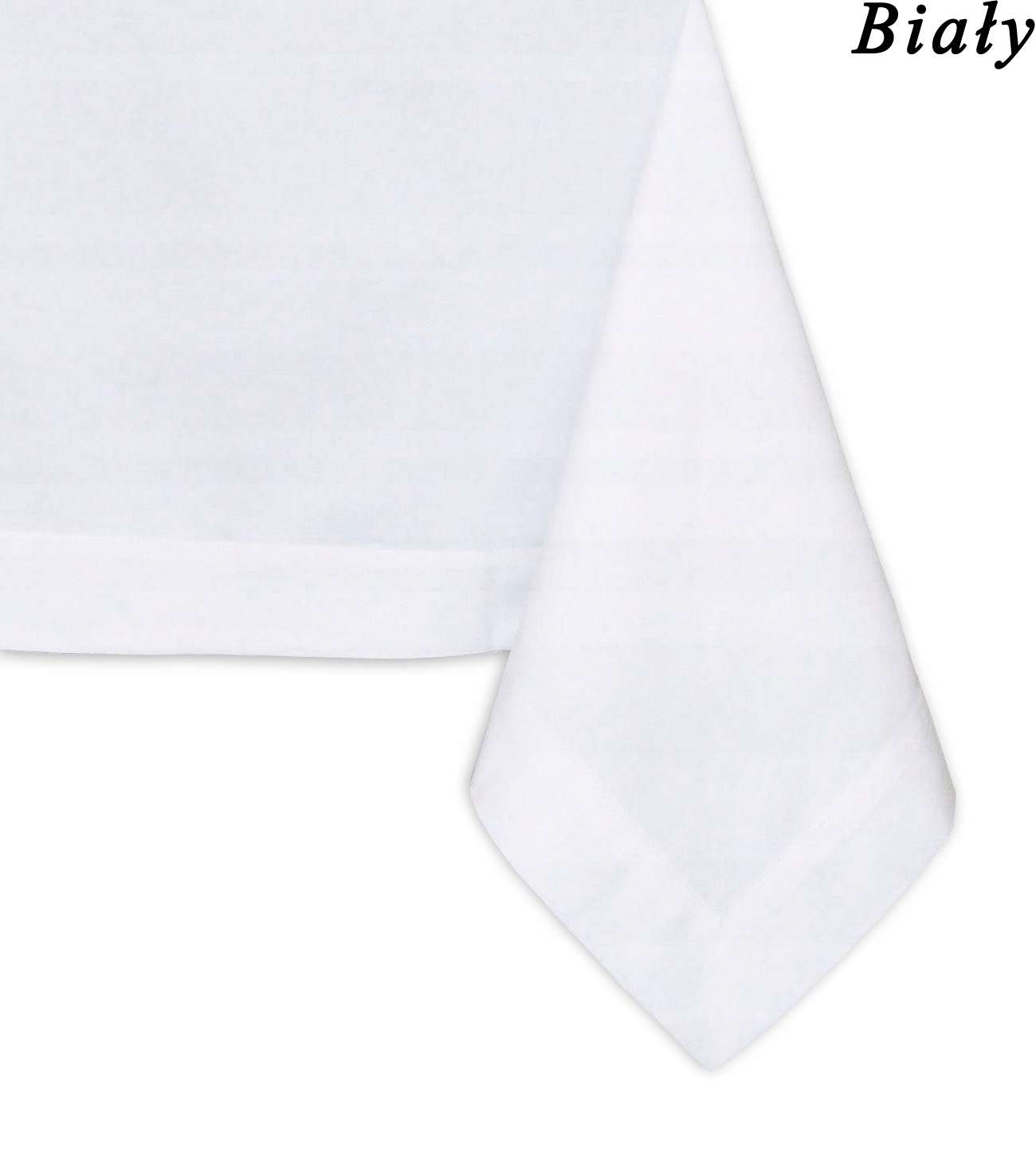 Obrus 140x400 plamoodporny KLASYCZNY biały biel Kształt prostokątny