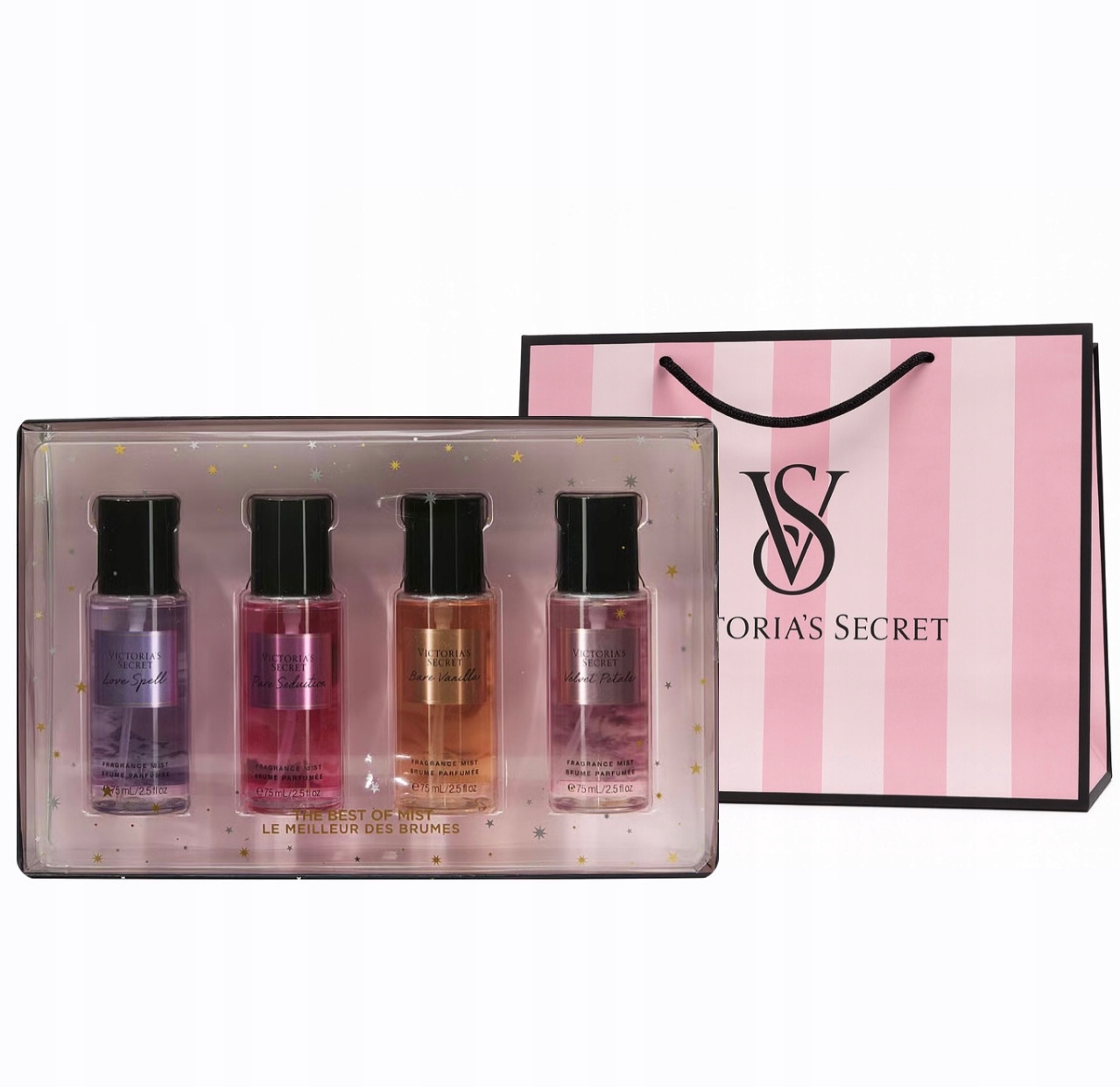Victoria’s Secret Zestaw 4 Mgiełek 75 ml torebka