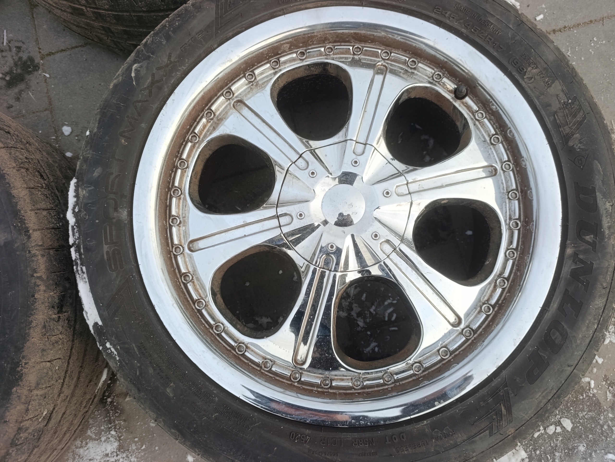 disc 17 chrom mercedes w204 5x112 17x 7.5J