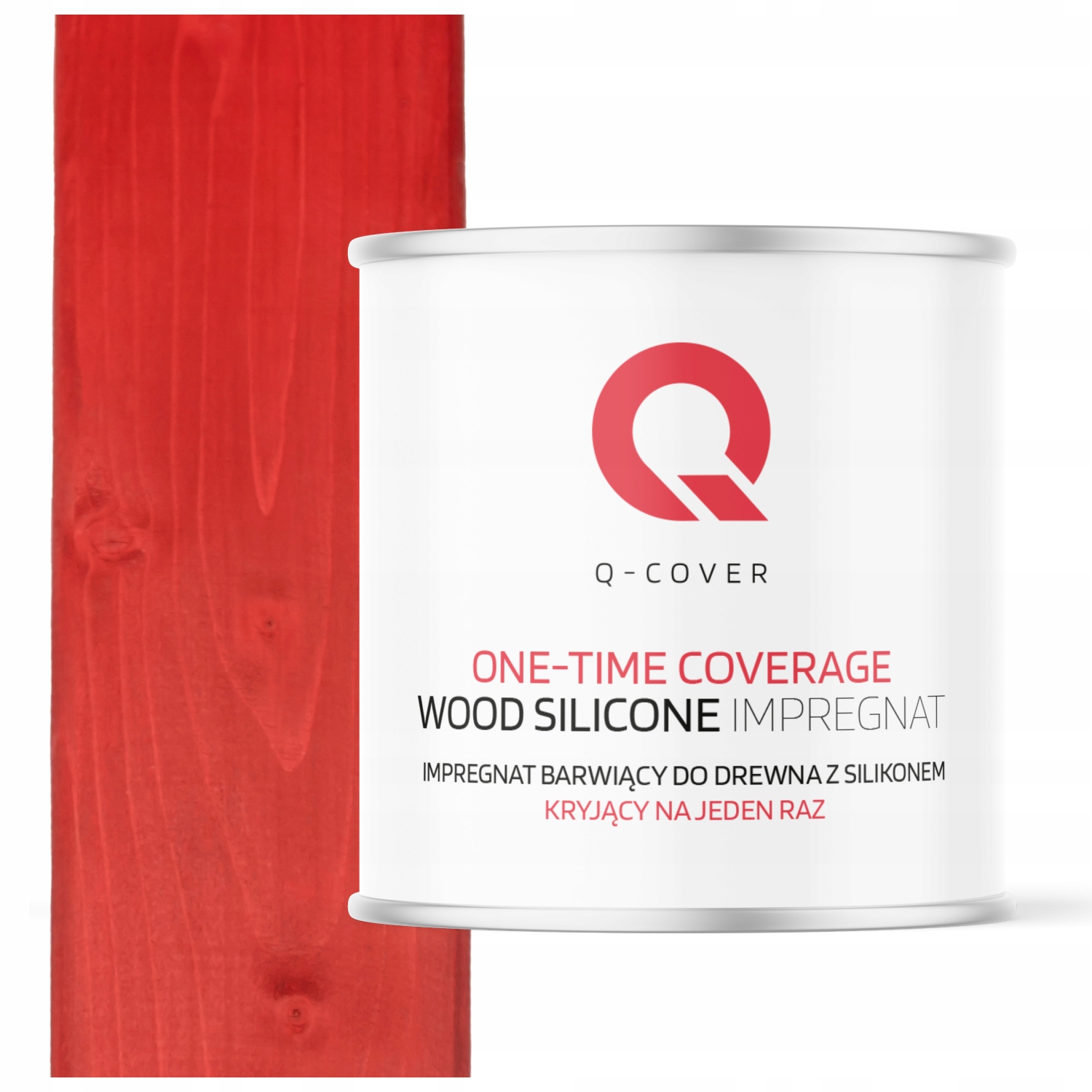 Krycí Impregnát Na Drevo Na Jedno Použitie Extra Farba Červená 2,5 L