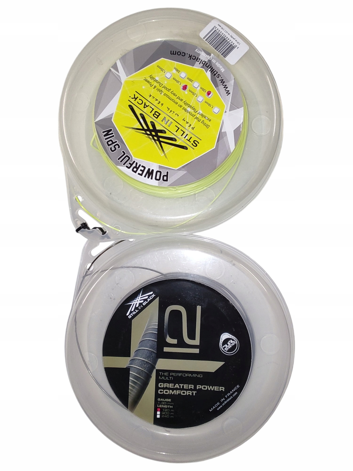 Set 2KUSŮ Tenisový výplet Cívka Still In Black 1.30/1,25 mm 120 m