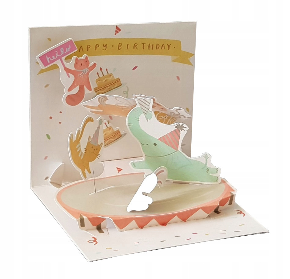 NA ROCZEK urodzinki 1 2 3 4 5 kartka 3d dziecko