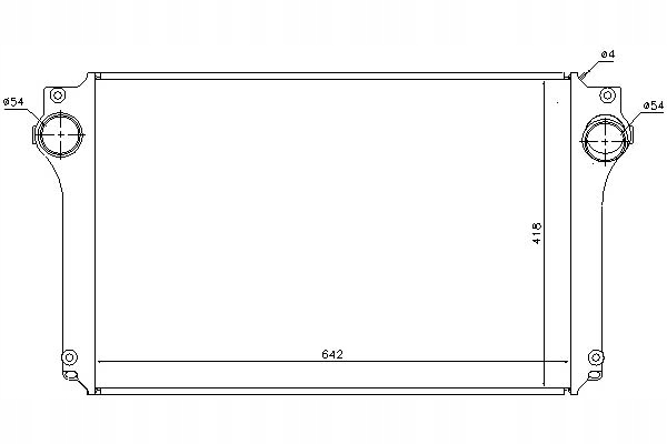 INTERCOOLER TOYOTA AVENSIS COROLLA VERSO 2.0D/2.2D Producent części Nissens