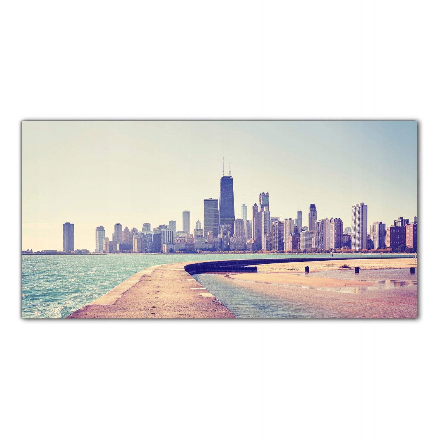 Chicago Město Usa 100x50 Tvrzené skleněné panely