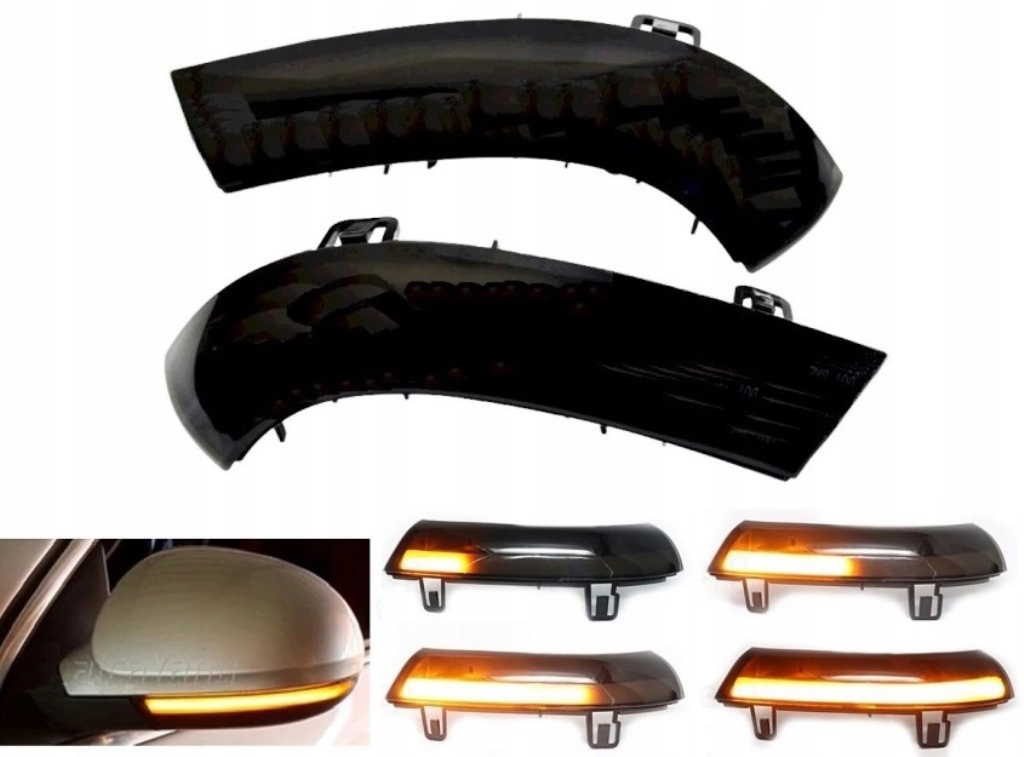 D_LED_VW3C - Направления в светодиодном зеркале динамика для Skoda Superb B5