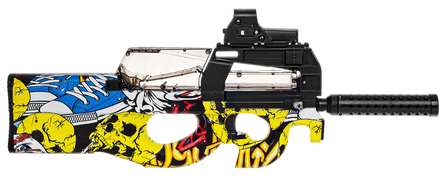_ P90 PISTOLET KARABIN AUTOMAT NA KULKI ŻELOWE_ Marka inna