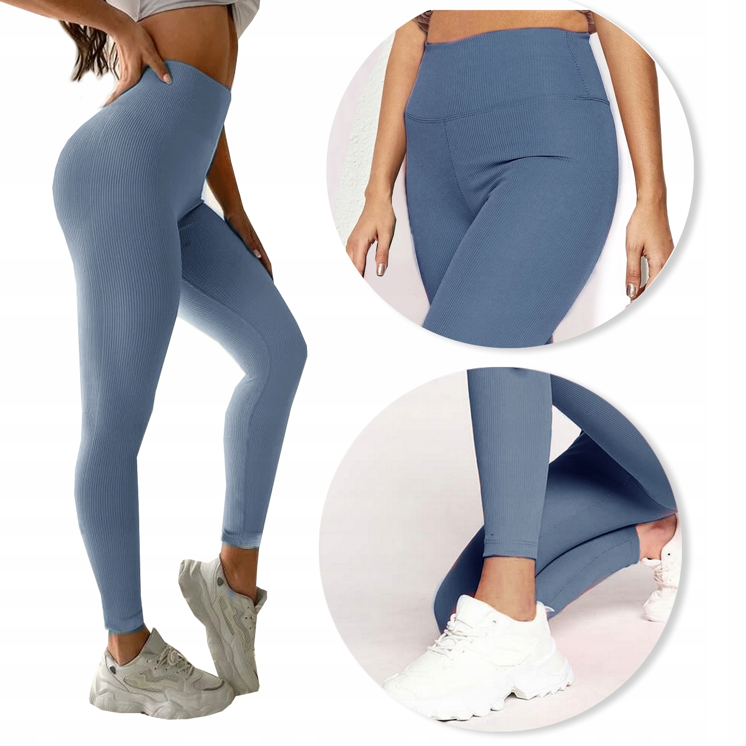 

Legginsy Bambusowe Wyszczuplające Prążkowane #L/XL