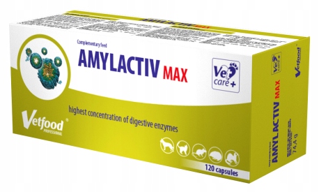 Vetfood Amylactiv Max 120 kapsułek