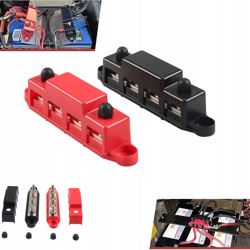 Sběrná lišta 12V 300A Blok šroubových svorek 3/8 "Odolný blok