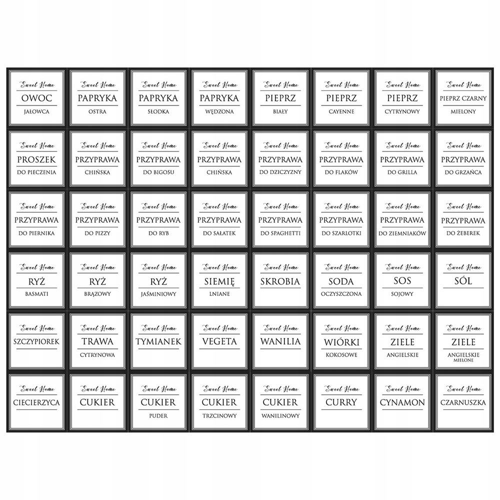 

Etykiety Naklejki na butelki słoiki pojemniki 175