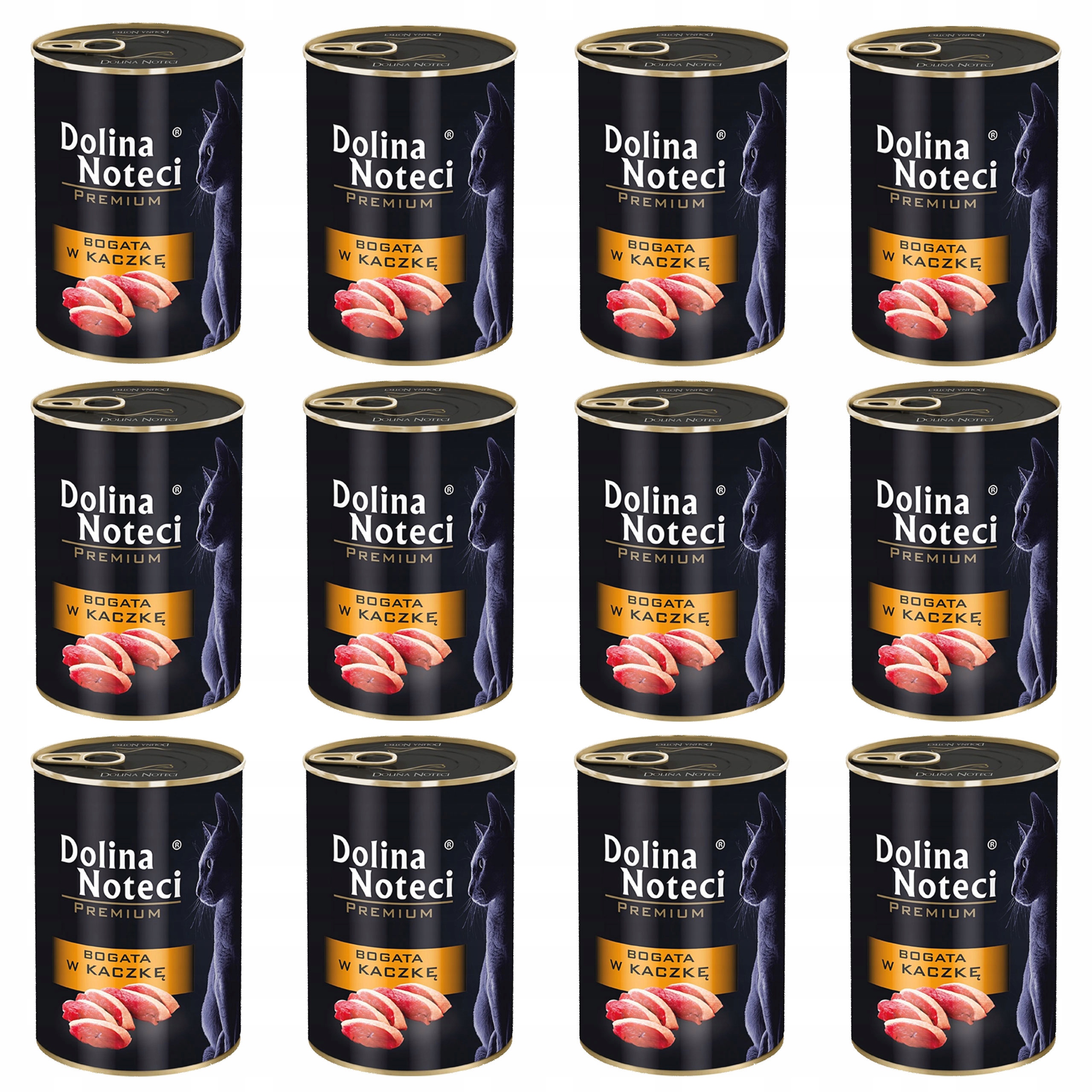 Dolina Noteci Premium Krmivo mokré pro kočky Kachna 12 x 400 g bez obilovin