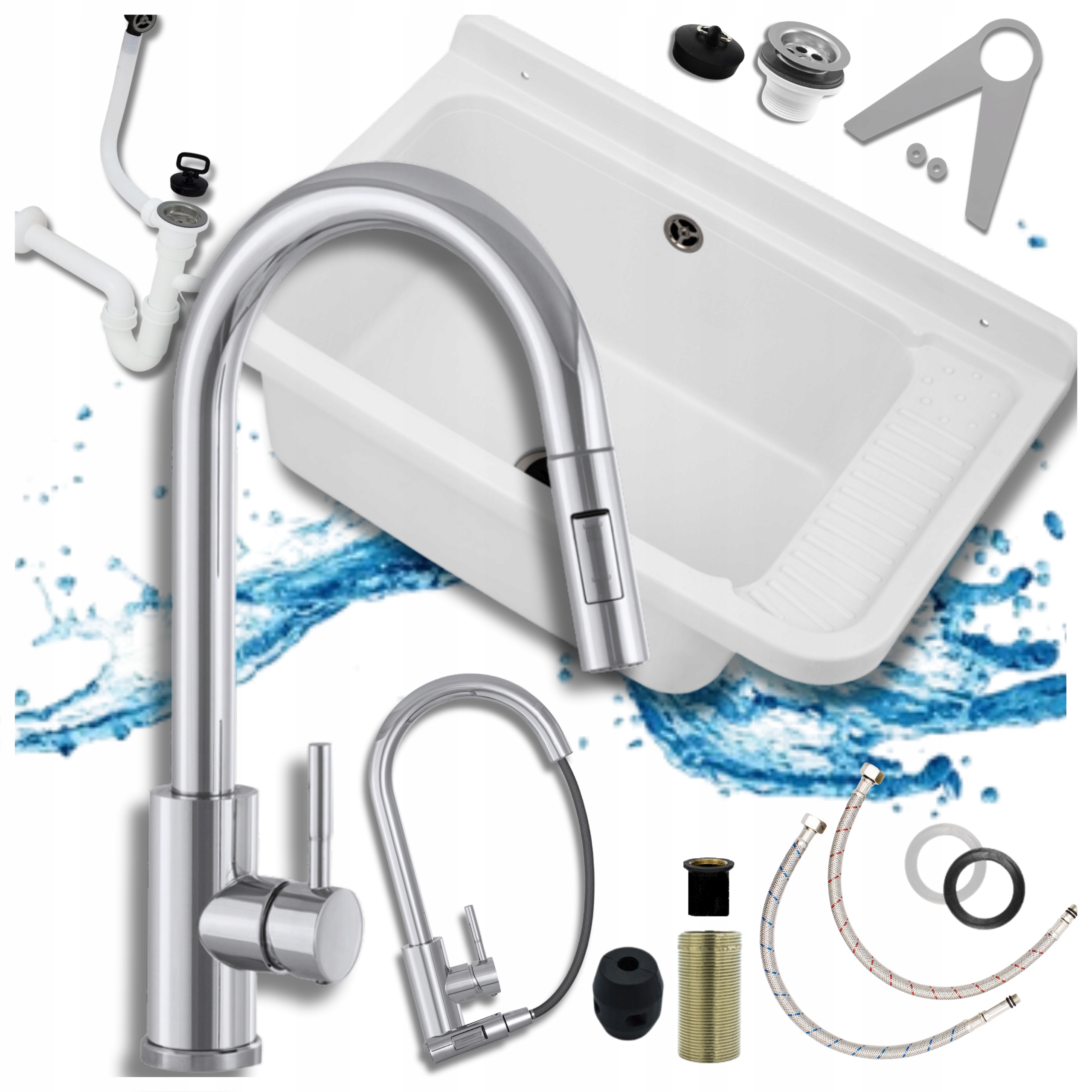 Technický Dřez Pracovní Komora Prádelna Garáž Kotelna Výsuvná Baterie